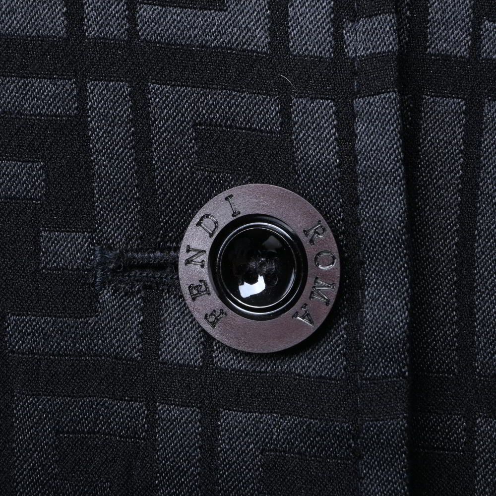 イタリア製 Vintage FENDI ズッカ柄 ステンカラー コート FENDI イタリア製 ヴィンテージ ズッカ柄 ステンカラー コート