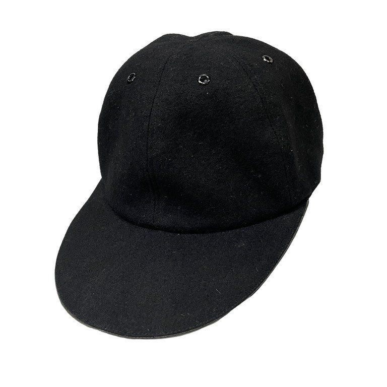 Yohji Yamamoto Pour Homme ウールフラノ6パネルレザーロングブリム 