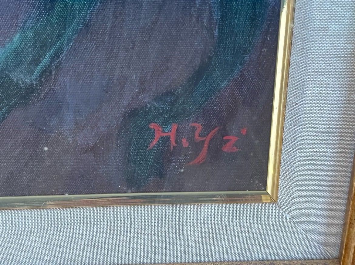 作者不詳 油彩 12号 大作 裸婦 美人画 中国画家 写実 リアリズム 細密