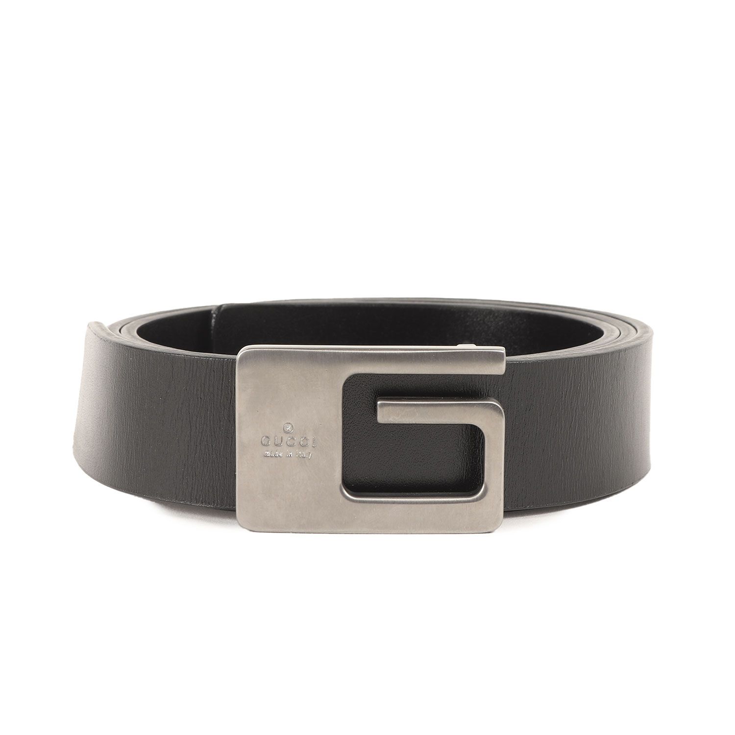 GUCCI グッチ ベルト サイズ 75|30 | スクエア Gロゴ バックル レザー ドレス ベルト 037 1766 1271 | ブラック 黒 | イタリア製 | ファッション 小物 雑貨 メンズ