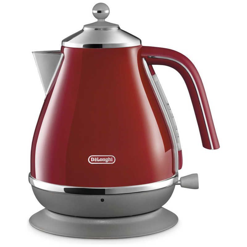 未開梱 デロンギ アウトレット 電気ケトル icona CAPITALS アイコナ キャピタルズ 1.0L KBOC1200J-R トーキョー レッド