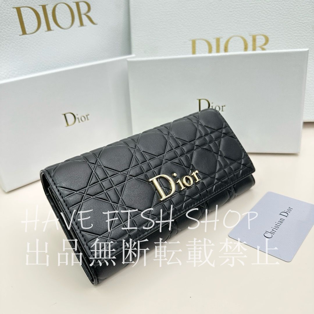 新品 男女兼用 Christian Dior クリスチャン ディオール 長財布 DIOR ...