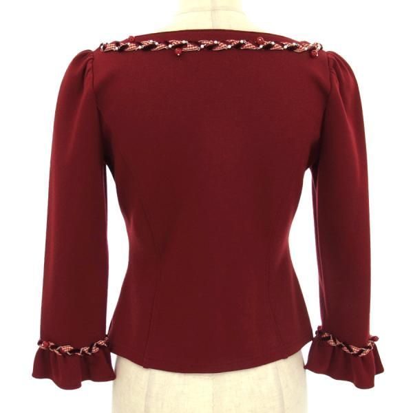  ルネ ジップカーディガン Bランク 五分袖 七分袖 カーディガン ボレロ アンサンブル