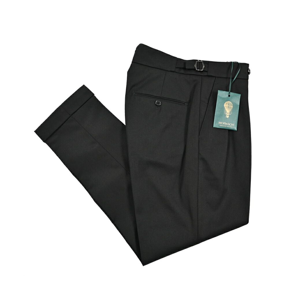 ベルウィッチ ジップフライ 2連ボタン 2タック スラックスパンツ 46 ベルウィッチ ジップフライ 2連ボタン 2タック スラックスパンツ