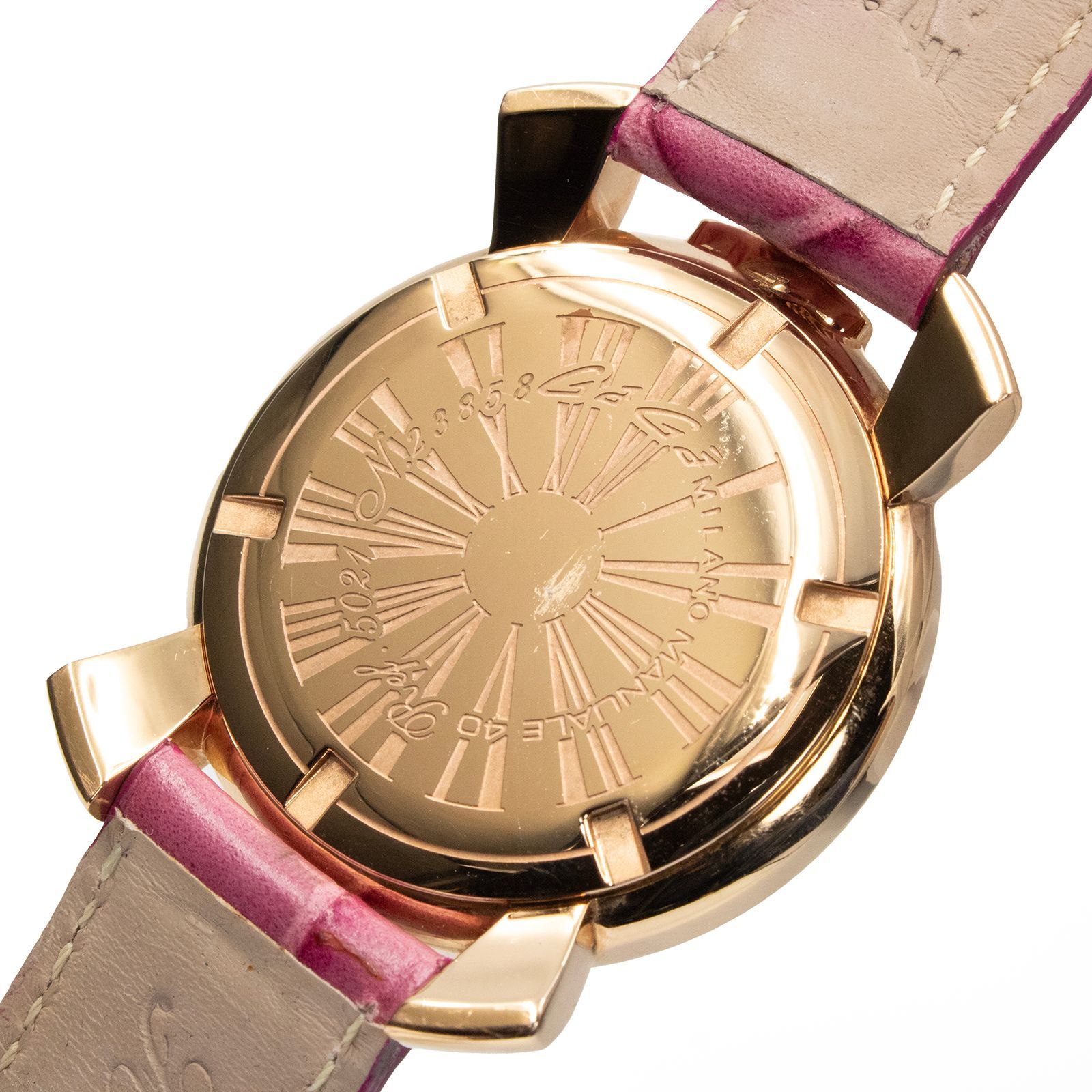 稼働品 ガガミラノ 腕時計 マヌアーレ40 モザイク レディース ピンク 青 稼働品 ガガミラノ 腕時計 マヌアーレ40 モザイク レディース ピンク