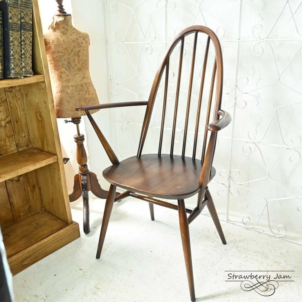ERCOL クエーカーチェア アーム付き アーコール L3705-246 英国