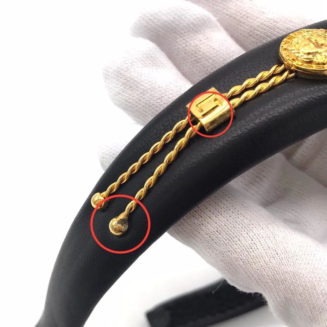 ▽GIANNI VERSACE/ジャンニ ヴェルサーチ メデューサ レザー