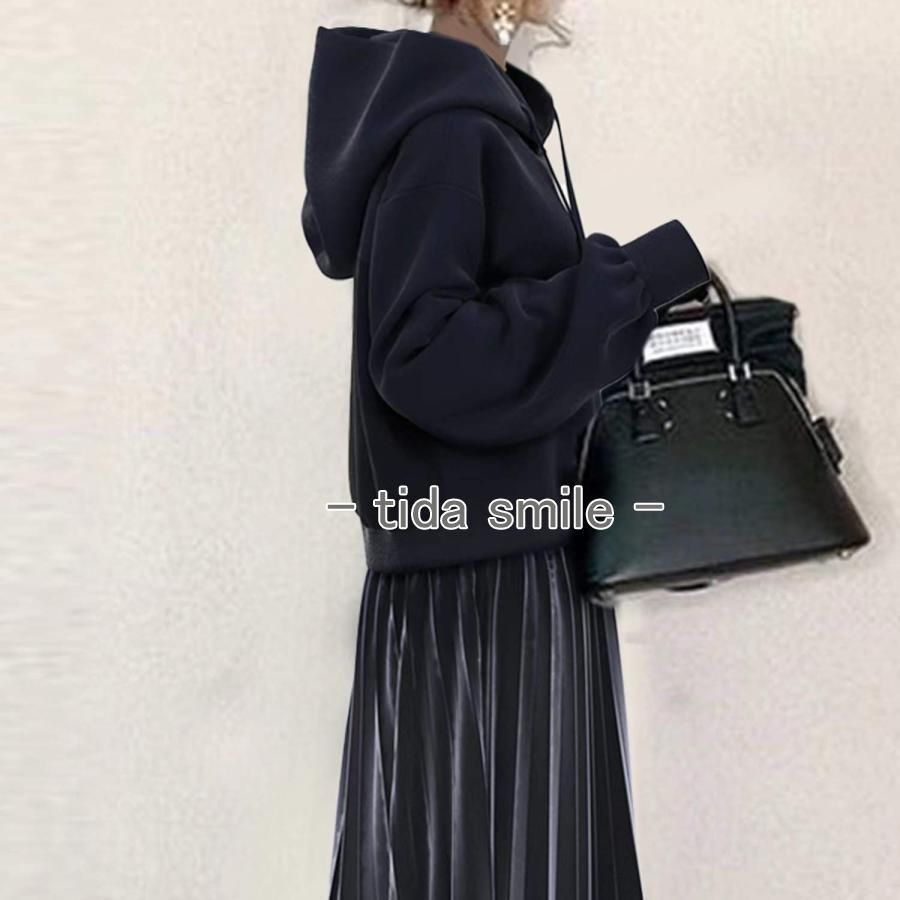 トップス スウェット 2点セット トレーナー チュニック 長袖 裏毛 大人カジュアル レディース 冬 ハニーズ スウェットゆるチュニック トップス スウェット 2点セット トレーナー チュニック 長袖 裏