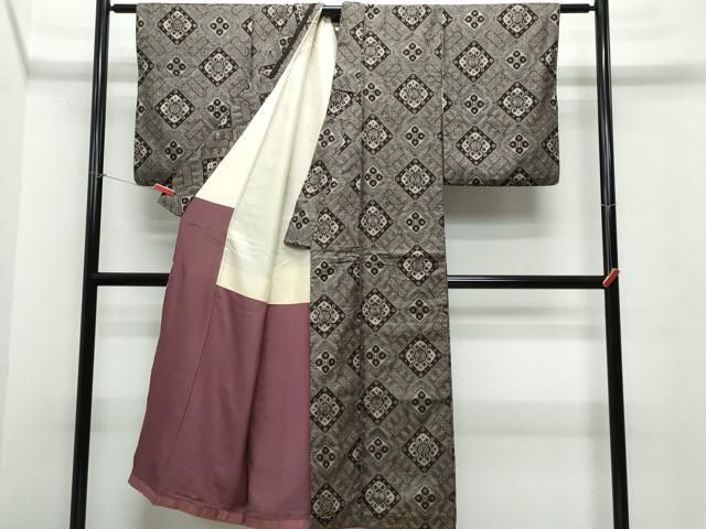 平和屋着物○本場大島紬 龍郷絣 正絹 逸品 未使用 CAAS7255yc