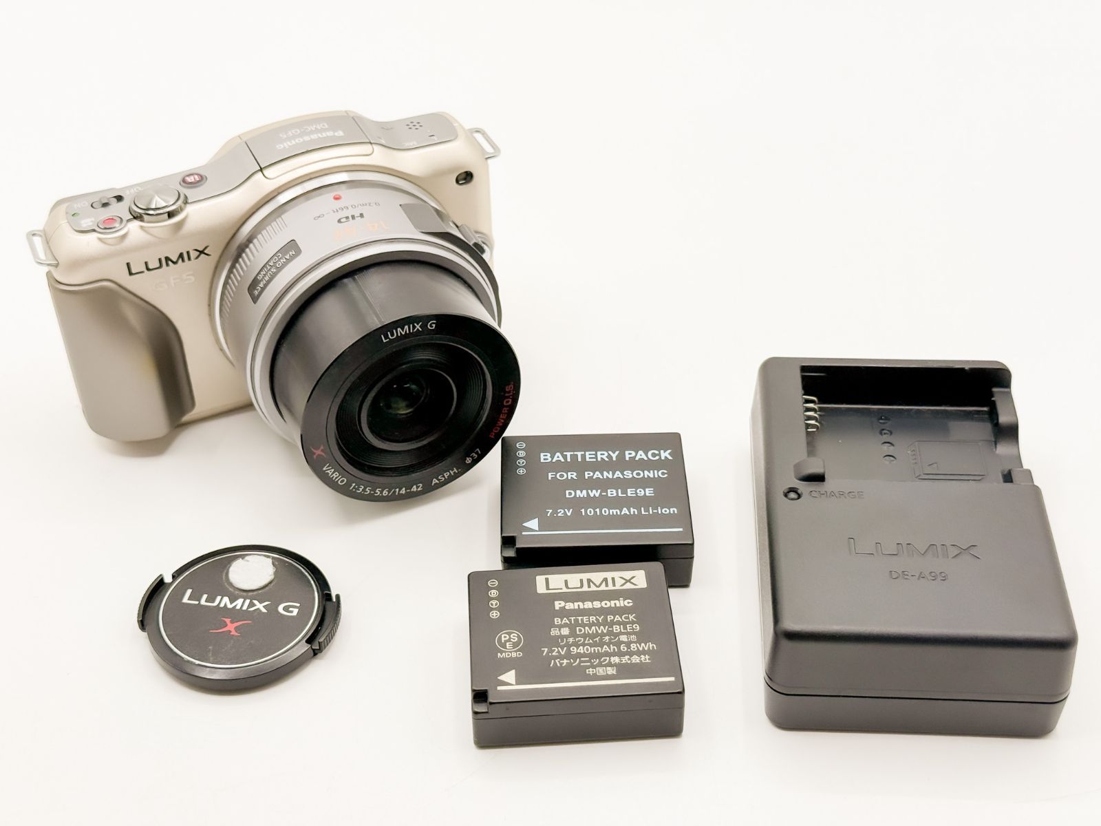 パナソニック　LUMIX GF5 本体とバッテリー Panasonic LUMIX DMC-GF5 バッテリー＆14-42mmレンズセット