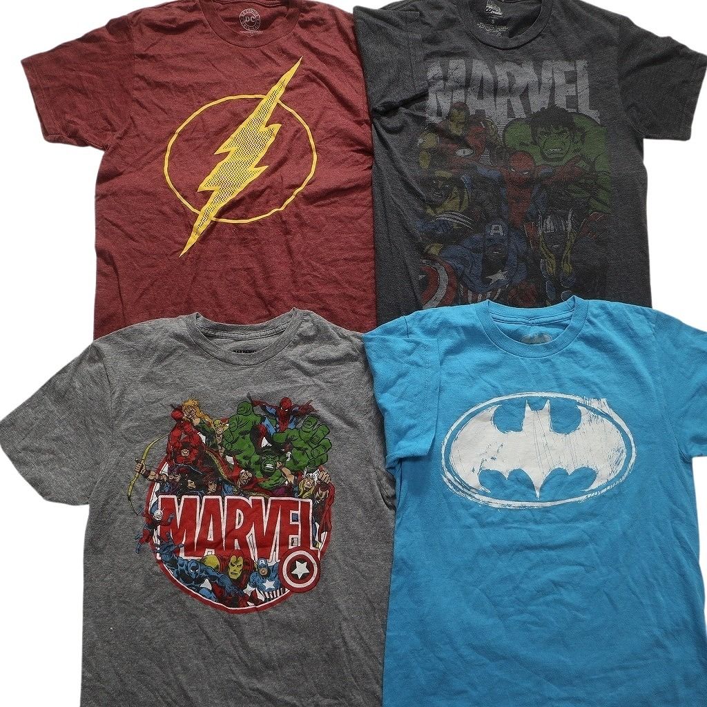 古着卸 まとめ売り マーベル DCコミック 半袖Tシャツ 15枚セット