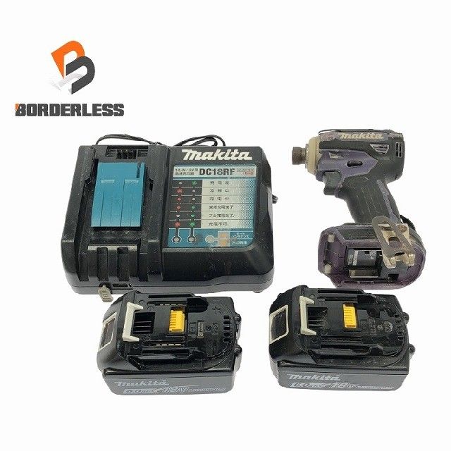 品 makita マキタ 18V 充電式インパクトドライバ TD172D バッテリー2個 18V 6.0Ah 充電器付き 電動工具 締め付け 116099