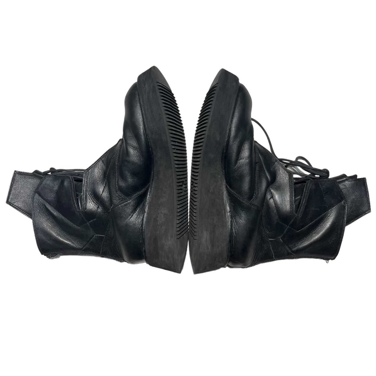 JULIUS(ユリウス) 16AW COW SKIN Void military back zip boots