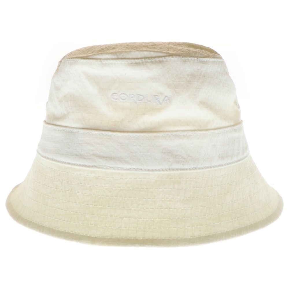 SUPREME シュプリーム 23 SS Cordura Ripstop Crusher クラシックロゴ コーデュラ リップストップナイロンバケットハット 帽子 ホワイト