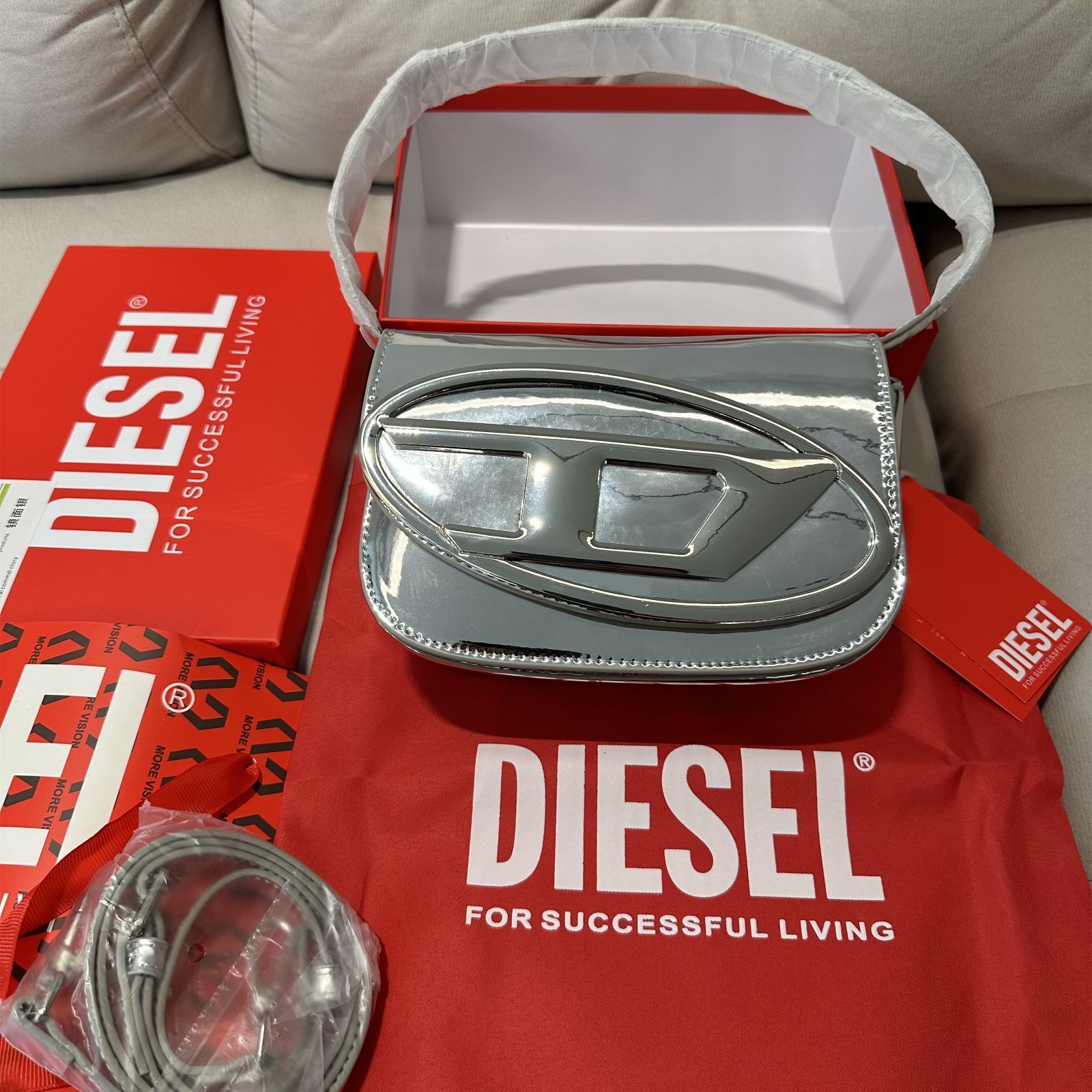 新品未使用 DIESELディーゼル 1DR キャンバス ショルダーバッグ