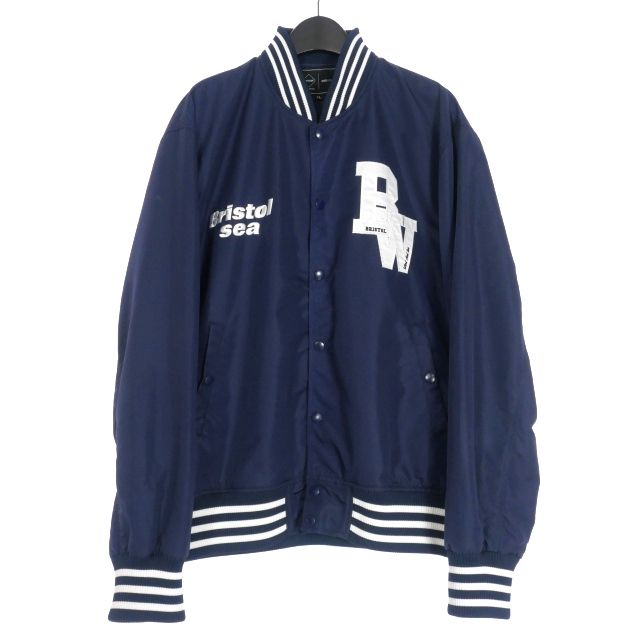 エフシーレアルブリストル F.C.Real Bristol FCRB × WIND AND SEA 22SS BRISTOL SEA TEAM  JACKET スタジャン ナイロン ブルゾン XL ネイビー 紺 FCRB-WDS-22SS-01 - メルカリ