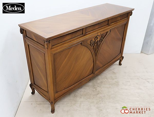 Medea メデア イタリア IDC大塚家具 ART940 サイドボード キャビネット 収納 リビングボード アール ヌーボー 160万