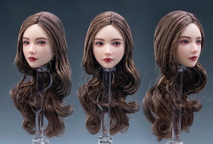 1/6女性フィギュアヘッド 女子高生 女子学生 ロリフェイス 12