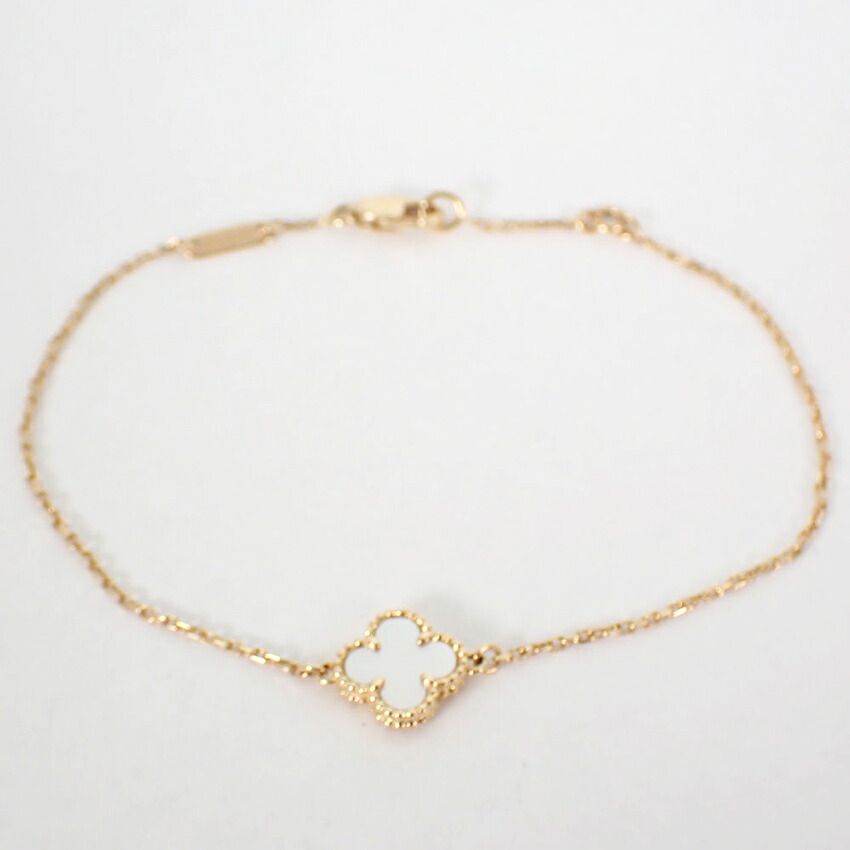 VCA スウィート アルハンブラ ブレスレット K18YG マザー オブ パール 楽天市場】ヴァンクリーフ＆アーペル Van Cleef & Arpels