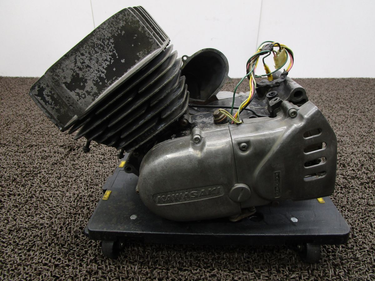 KE125 エンジン A6175 K1 始動 済み OH素材に カワサキ K1E キャブ車