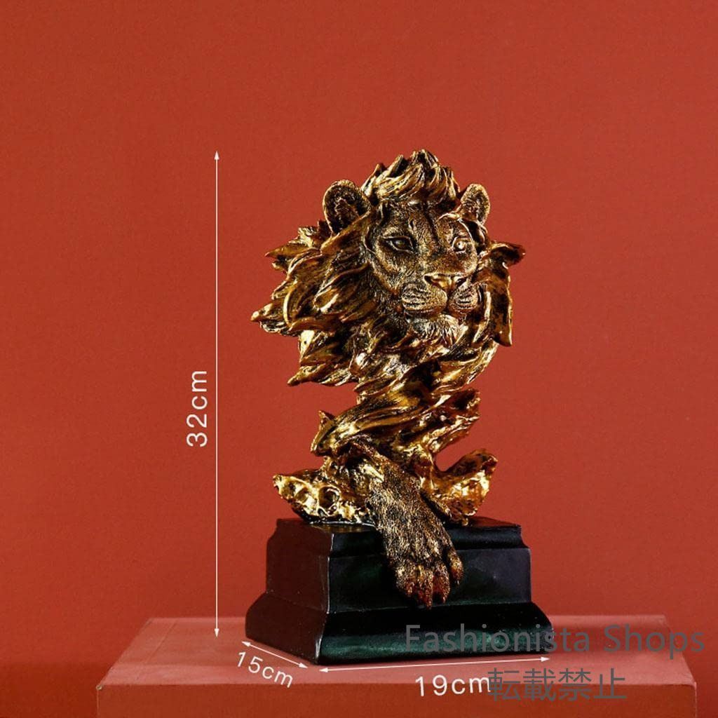 新品未使用】インテリア雑貨 ライオン 頭 ヘッド 動物 アニマル