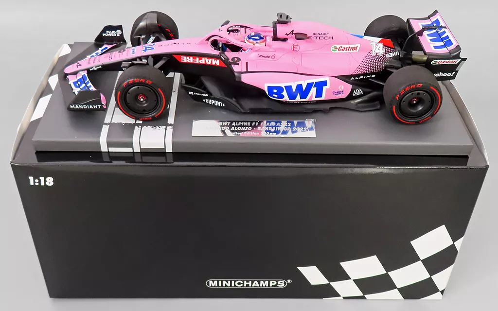 中古】ミニカー 1/18 BWT アルピーヌ F1 チーム A522