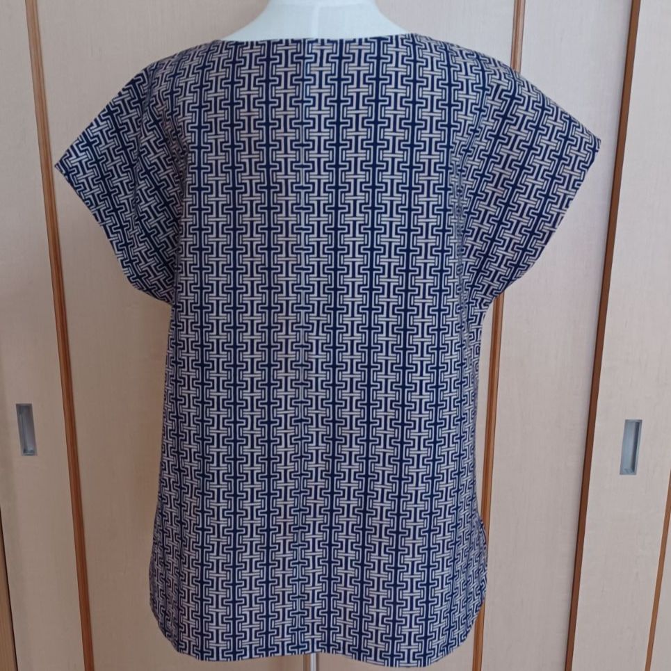 ハンドメイド・柿渋染・着物、浴衣・パフスリーブカットソー ハンドメイド・柿渋染・着物、浴衣・パフスリーブカットソー