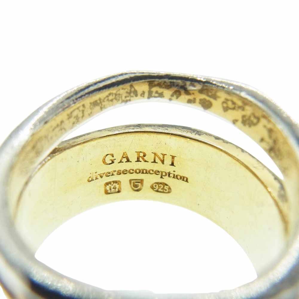 GARNI ガルニ クロッケリーコンビネーション リング シルバー×ゴールド 