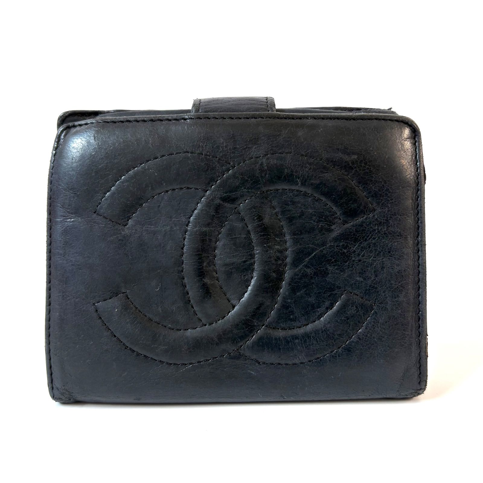 ✨美品・大人気✨シャネル 二つ折り財布 ココマーク ラムスキン ◼️CHANEL◼️ ココマーク ラムスキン 二つ折り財布 - メルカリ
