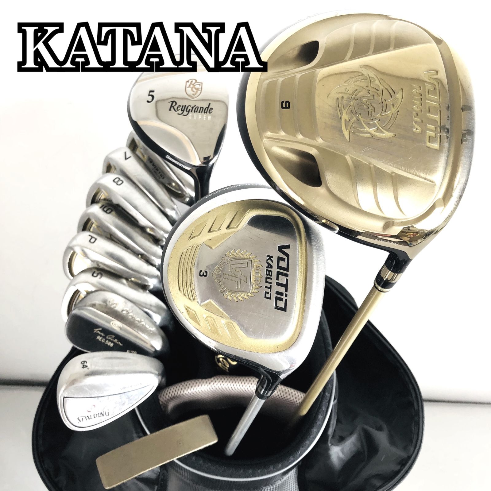 カタナ☆メンズゴルフ クラブ セット 初心者 入門 バッグ付き カタナ メンズゴルフ クラブ セット 初心者 入門 バッグ付き