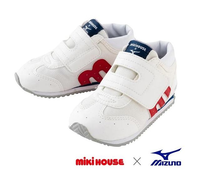 【在庫処分】SALE　mikihouse ミキハウス靴  セカンドシューズ　ミズノコラボベビーシューズ【11-9301-829】13cm