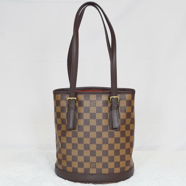 【良品】ルイ ヴィトン ダミエ マレ バケット ポーチ付 N42240 LOUIS VUITTON ルイヴィトン N42240 ダミエ マレ ポーチ無し