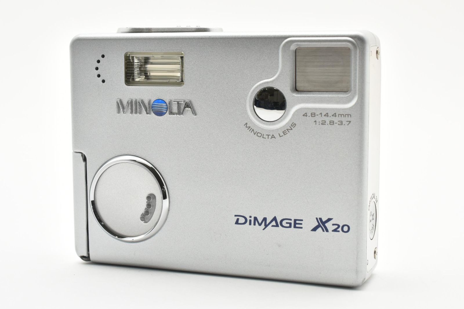 【✨コンデジ】Minolta DiMAGE X50 シルバー ミノルタ ☆ジャンク 電源 シャッターOK☆Minolta ミノルタDiMAGE X20