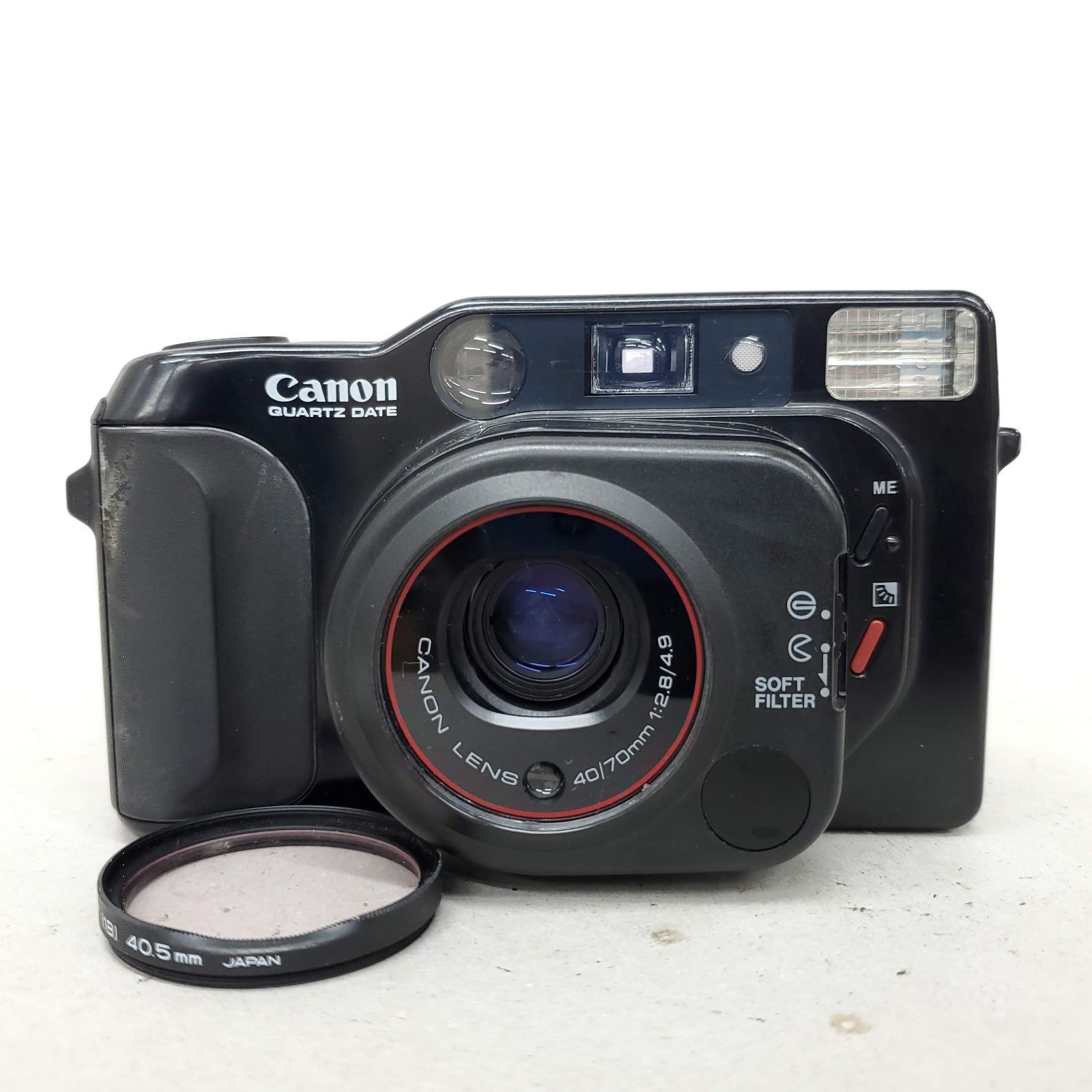 動作 済 Canon Autoboy TELE QUARTZ DATE F1014-25e