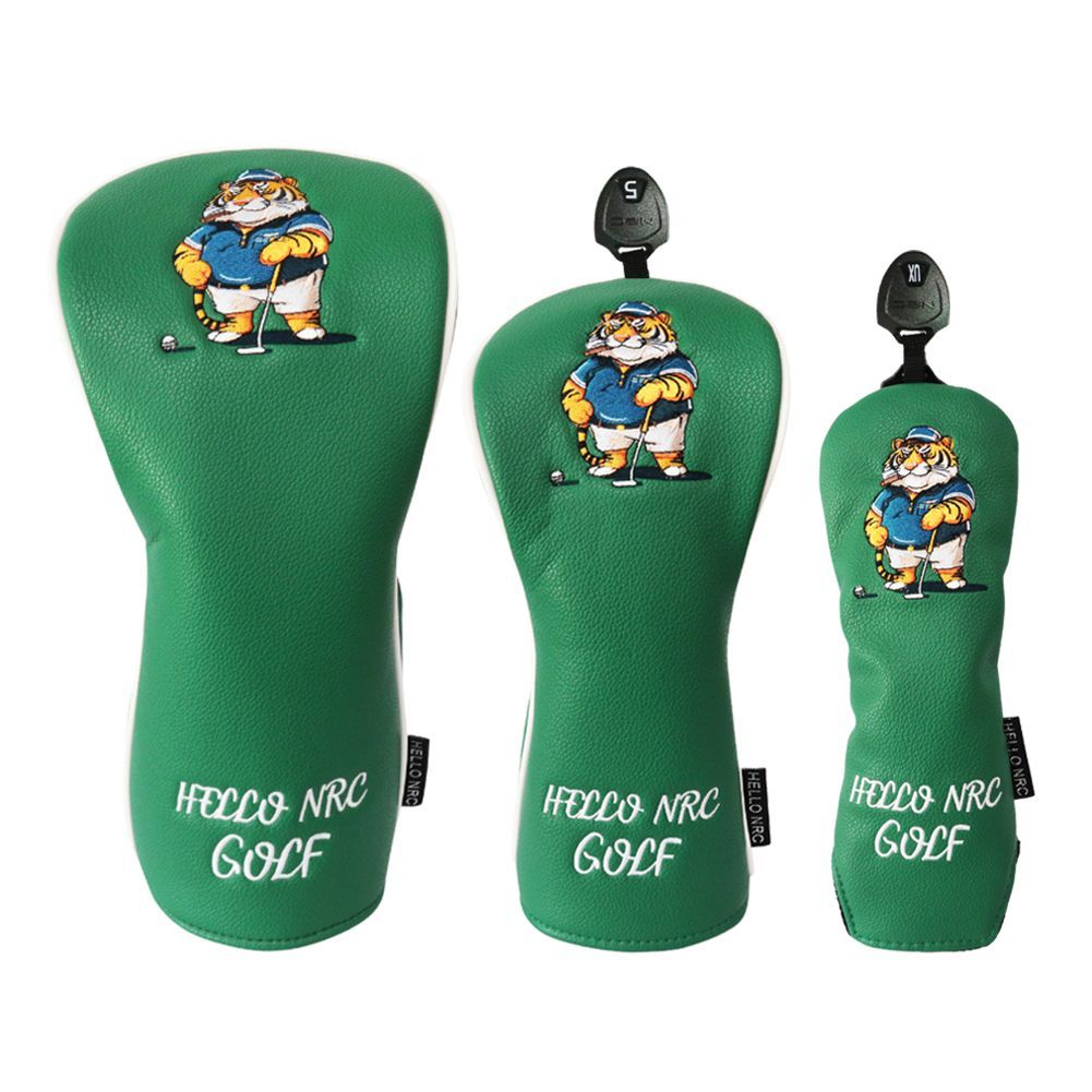 Golf Head Cover Driver DR 460cc 440cc Wood FW Cover Utility UT Cover Tiger Tiger Tiger 1 Pc