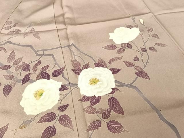 平和屋着物○加賀友禅の巨匠 初代 由水十久 訪問着 枝花文 霞色地 正絹  