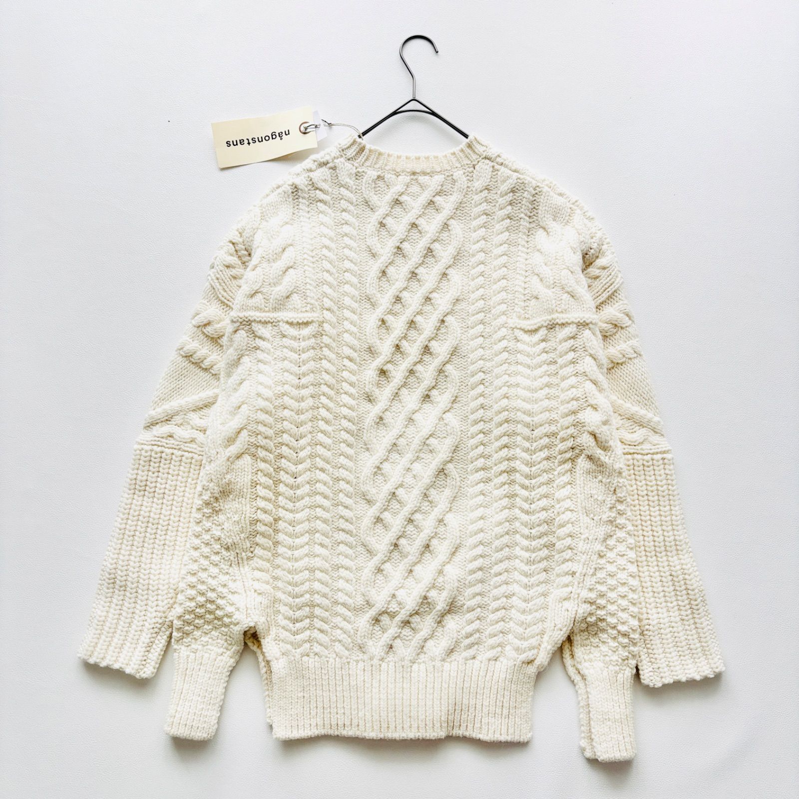 02117 タグ付き ナゴンスタンス nagonstans アランニット ケーブル