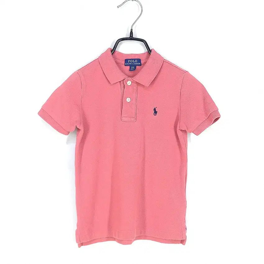 驚きの破格値，定番 POLO RALPH LAUREN(ポロラルフローレン) トゥイーン ピケ ポロシャツ インディーピンク 4 ／ 4T ( HU38719 ) Tシャツ