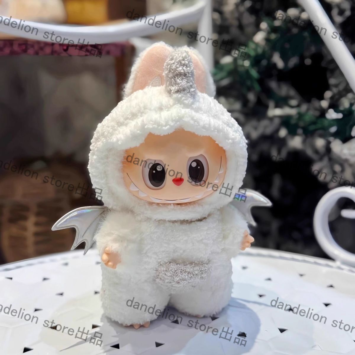 labubu 大天使 ぬいぐるみ 約58cm LABUBU Zimomo THE MONSTERS 天使白色大首領大娃58cm