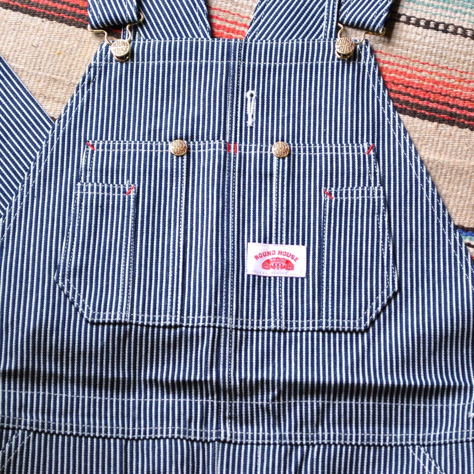 ラウンドハウスROUNDHOUSE ビンテージヒッコリーストライプ