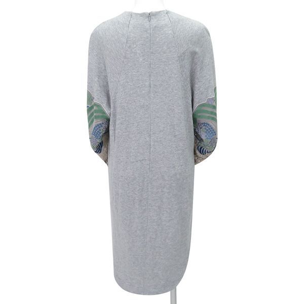 Mame Kurogouchi マメクロゴウチ 刺繍 レース コットン ワンピース サイズ1 スウェット ドルマン 47514