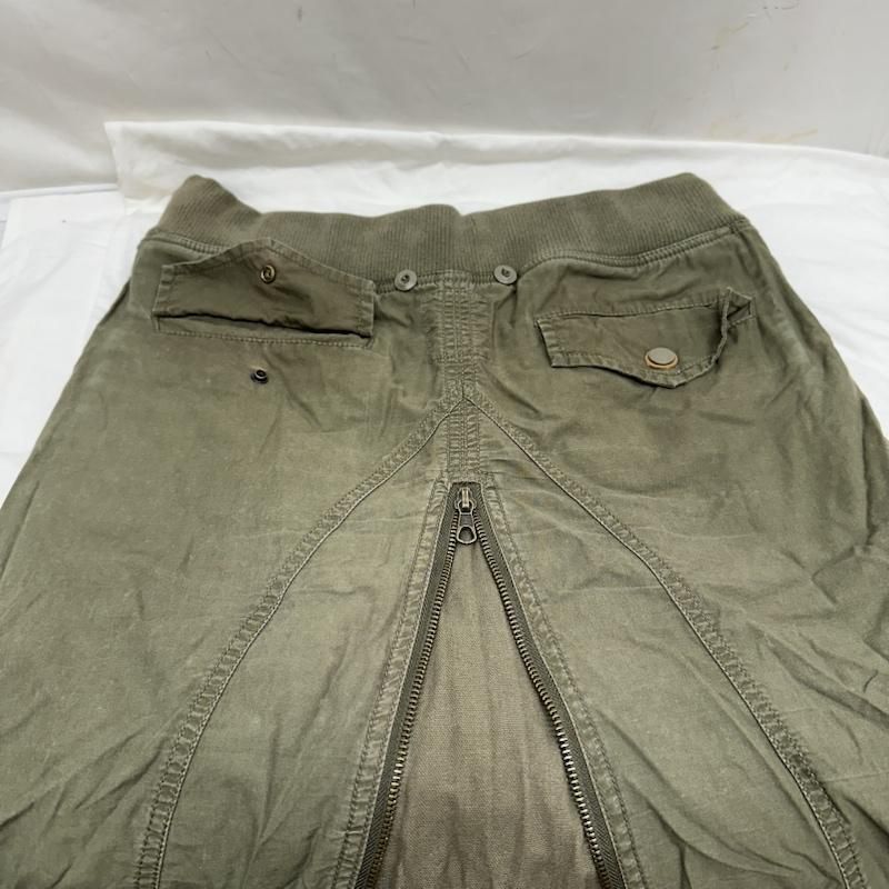 goa ゴア スカート ロングスカート military gimmick zip Cargo