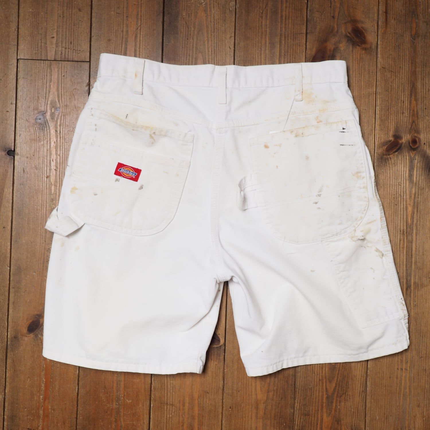 Dickies ペインターショーツ　w32 ペンキ Dickies ディッキーズ ペンターパンツ ショーツ ペンキ ホワイト