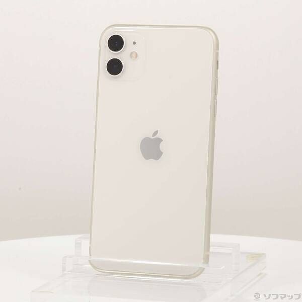 中古品〕 iPhone11 64GB ホワイト MHDC3J／A SIMフリー【371