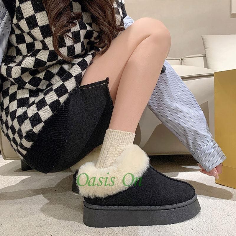 厚底 スノーブーツ 滑り止め 歩きやすい 疲れにくい 大きいサイズ 婦人靴 ウィンターブーツ レディース 秋冬 ブーツ 裏起毛 ショートブーツ ミドル丈