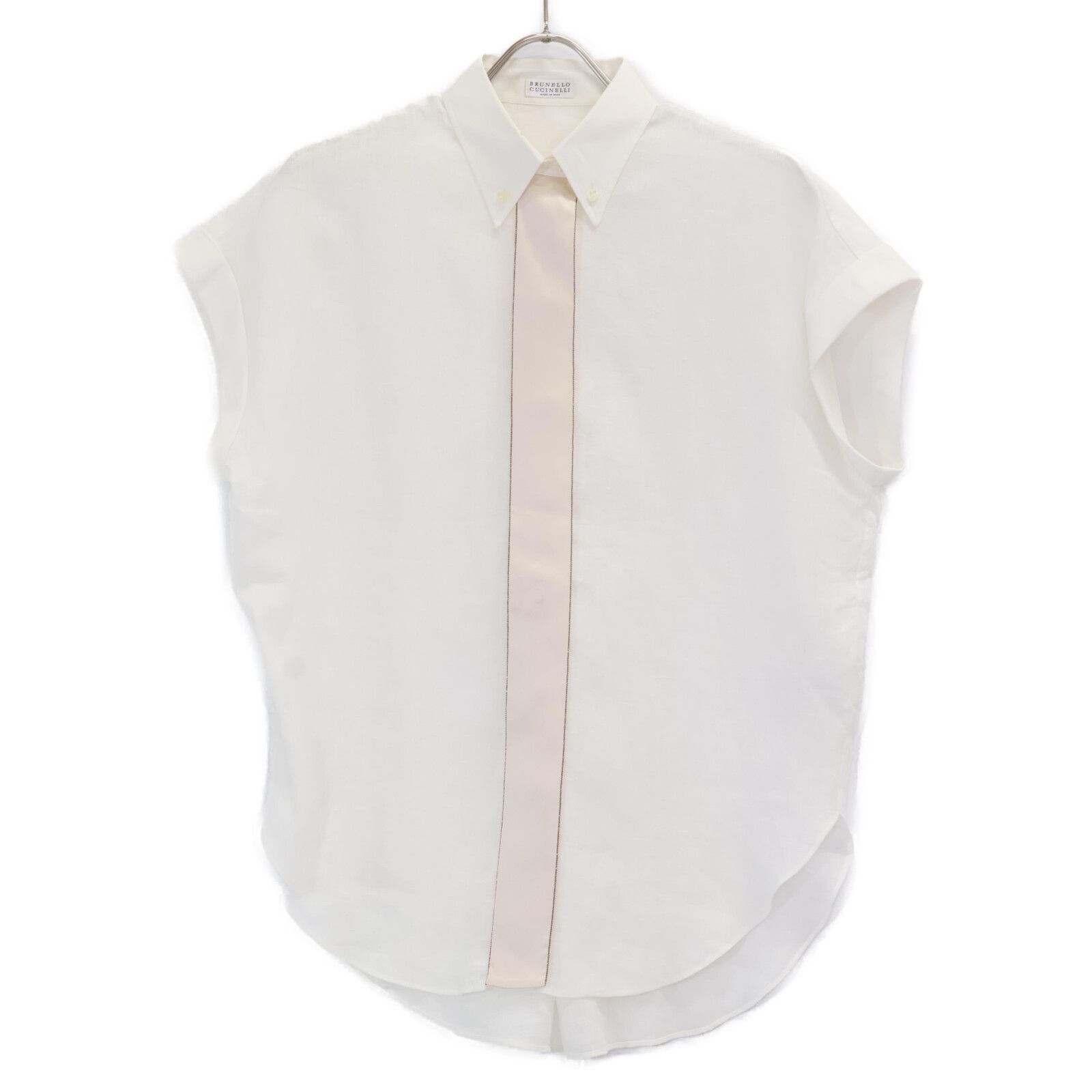 BRUNELLO CUCINELLI ブルネロクチネリ ﾎﾜｲﾄ ﾘﾈﾝｼｬﾂ S