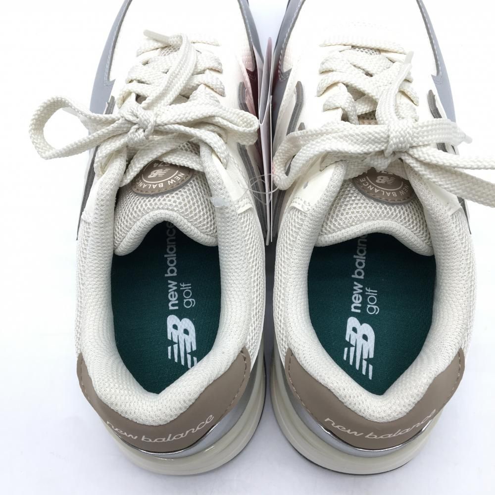 新品】ニューバランス ゴルフシューズ 白×シルバー WGS574S3 スパイク