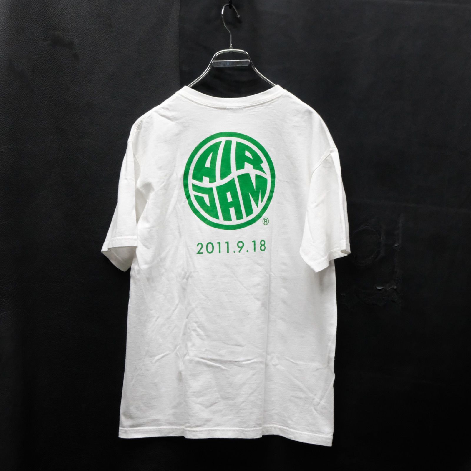 売れ筋がひ贈り物！ AIRJAM 2011 プリントTシャツ 半袖 Mサイズ Hi-STANDARD ミュージシャン