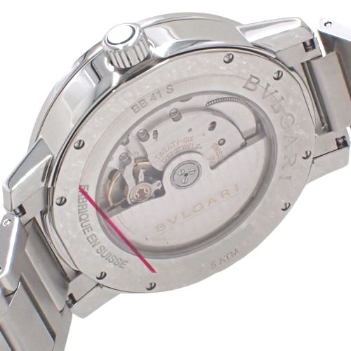 ブルガリ ブルガリ・ブルガリ ウォッチ 自動巻き 腕時計 ステンレススチール SS ブラック BB41S メンズ 40802053511【アラモード】