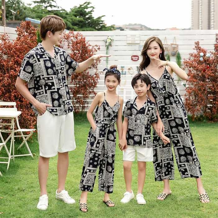 親子コーデ 親子ペア アロハシャツ 親子 ペアルック 親子お揃い